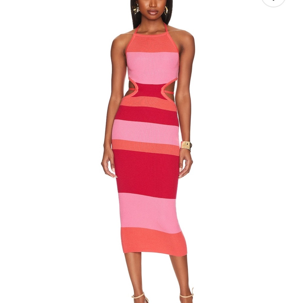 Emlyn Stripe Knit Dress Camila Coelho XS